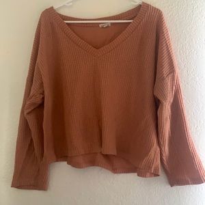 Peachy pink cardigan/sweater top❤️